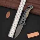 LAOTIE C139V 210mm Stainless Steel Folding Knife Outdoor Survival Tools Kit Hiking Climbing Multifunctional Knife