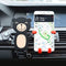 Carton Bear Silicone Flexible Car Air Vent Holder Phone Mount for iPhone X Samsung S8 Xiaomi 6 GPS