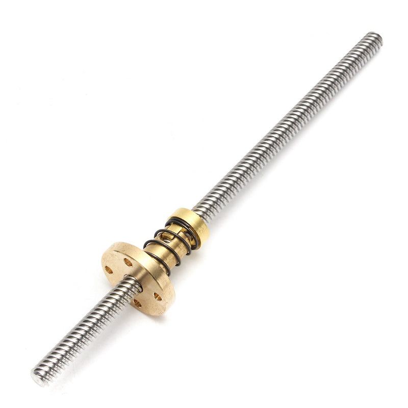 T8 100/200/300/400/600mm 8mm Lead Screw with Anti-Backlash Nut