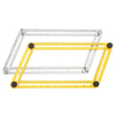 Drillpro ABS/Stainless Steel Multifunction Multi-angle Folding Ruler Flexible Four Side Parallel Ruler