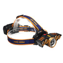 BIKIGHT 1500LM 5 LEDs Headlamp Aluminum Alloy Rotating Zoom Head Torch Waterproof Cycling Fishing Camping Lamp