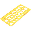Geometric Figure Polygon Drawing Template KT Soft Plastic Circle Triangle Square Hexagon Ruler Design Board