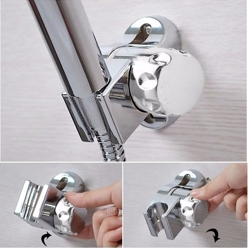 Bathroom Handheld Shower Head Holder Adjustable Wall Mount Base Bracket with Screws