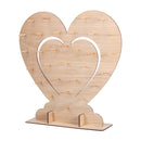 60x60x2cm MDF Heart Shape Candy Donut Wall Stand Holds Wedding Table Decorations