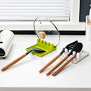 Practical Kitchen Silicone Heat Resistant Spoon Rest Utensil Spatula Holder Tool