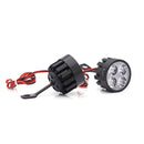 Pair 10V-85V DC 12W LED Light Motorcycle Scooter Bicycle Rear View Mirror Lamp Handlebar