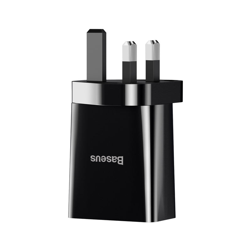Basues 10.5W 2A Smart Protection Dual USB Travel Charger UK Plug Fast Charging Speed Mini Universal Charger Adapter for Samsung S10+ Xiaomi 9T Redmi Note8