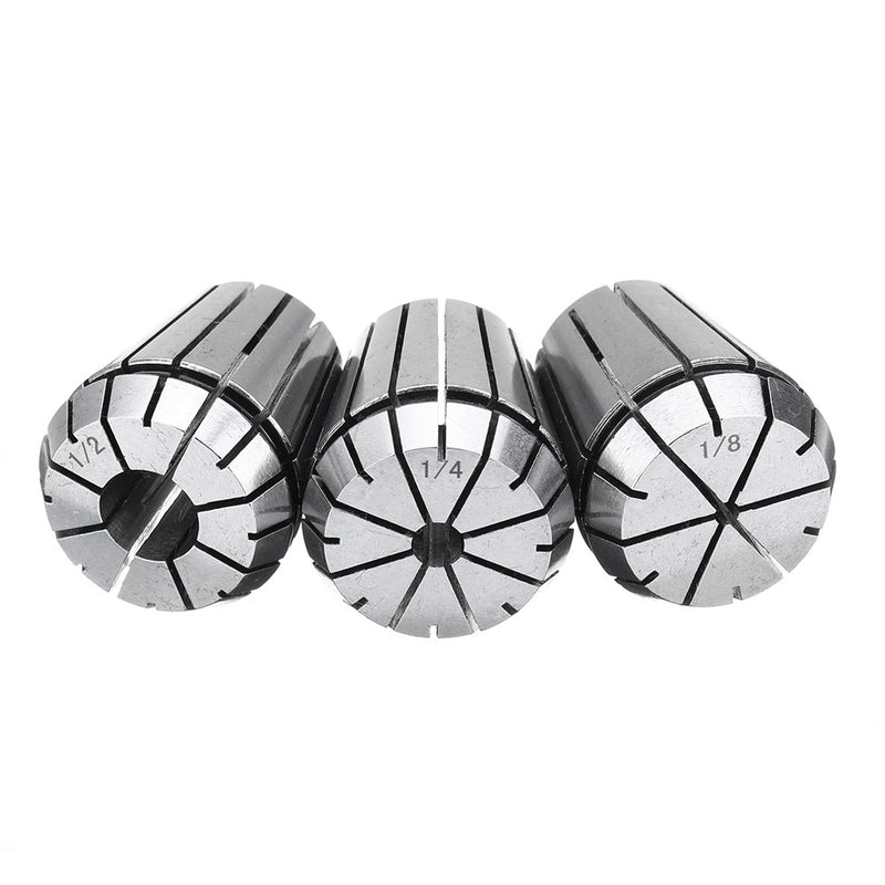 3pcs ER32 1/8 1/4 1/2 CNC Spring Collet Carving Machine Milling Collet Chuck Lathe Tools