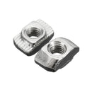 Suleve M4TN20 Carbon Steel M4-20 Thread Sliding T-Nuts Screw 10x6x4.3mm 50pcs