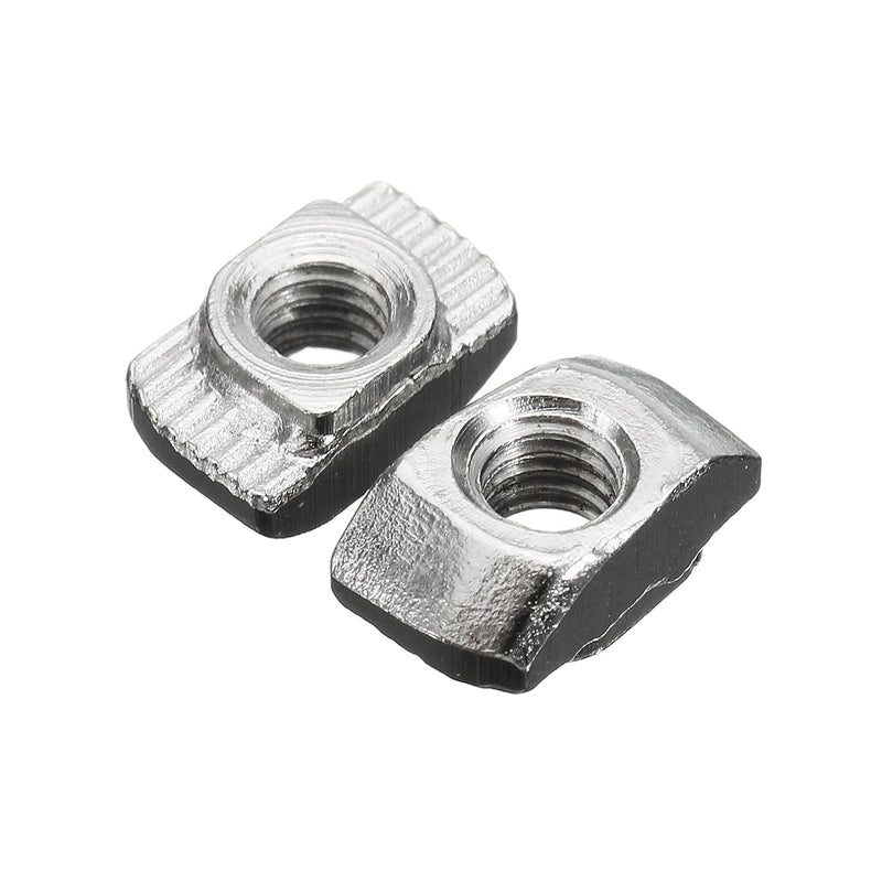 Suleve M4TN20 Carbon Steel M4-20 Thread Sliding T-Nuts Screw 10x6x4.3mm 50pcs