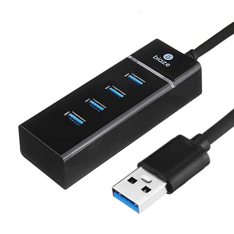 BIAZE HUB9 Aluminum Alloy USB 3.0 to 4-Port USB 3.0 OTG Hub Adapter 1M