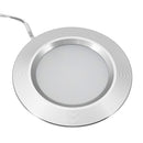 RV LED Round Recessed Ceiling Light Flat Panel Down Cabinet Lamp Warm White/White