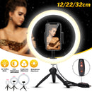 Ring Light LED Makeup Ring Lamp USB Portable Selfie Ring Lamp Phone Holder Tripod Stand Photography Lighting