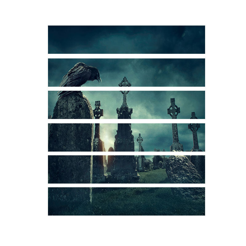 Miico LT008 Halloween Sticker Creative Stair Sticker Removalbe Sticker Waterproof Wall Sticker