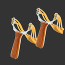 IPRee Alloy Slingshot Rubber Band Catapult Outdoor Powerful Camping Hunting Shooting Bow