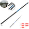 ZANLURE 2.4m-4.9m Fiberglass Portable Telescopic Fishing Rod Pole Pen Ultra Hard