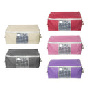 Foldable Storage Bag Clothes Bedding Blanket Organizer Holder Case Baskets with Handle