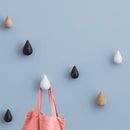Honana HN-48 Brief Water Drop Shaped Hook Wooden Decorative Wall Mounted Hanger Bedroom