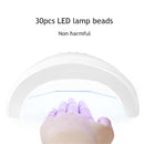48W 30 LEDs UV Nail Gel Polish Dryer Machine Finger Gel Dryer Manicure Curing La