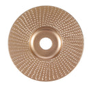 Drillpro 100mm Tungsten Carbide Plane Wood Shaping Disc Carving Disc 16mm Bore Sanding Grinder Wheel for 100 115 Angle Grinder