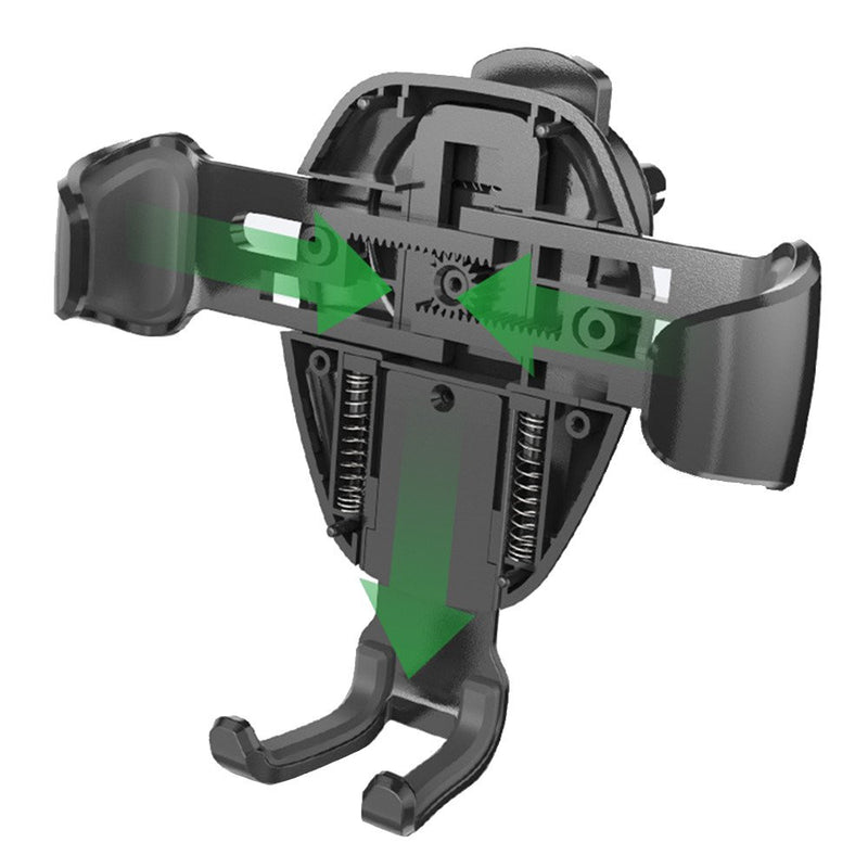 Universal 10W Qi Wireless Fast Charger Gravity Linkage Auto Lock Car Stand Phone Holder for iPhone X Xs