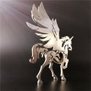 Steel Warcraft 3D Puzzle DIY Assembly Unicorn Toys DIY Stainless Steel Model Building Decor 6*4.4*6.2cm
