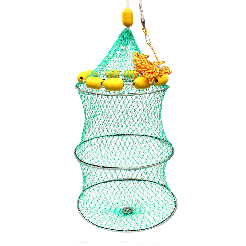ZANLURE Nylon 11 Floats Floding Fishing Net Crab Fish Minnow Crawfish Shrimp Net
