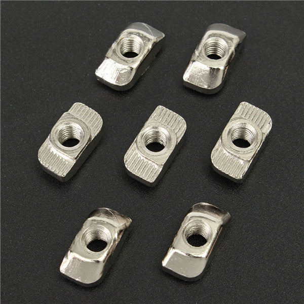 50pcs M5 T Sliding Nut Block for 3030 Aluminum Profile Zinc Coated Plate Aluminum Accessories
