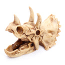 Resin Model Triceratops Dinosaur Skull Head Teaching Bone Collectible Craft Gift Decorations
