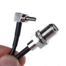 15CM RF Pigtail Cable F to CRC9 Connector F female to CRC9 Right Angle Crimp RG316 Pigtail Cable Wire