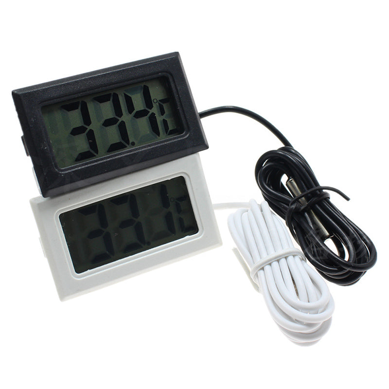 Mrosaa Digital LCD Screen Electronic Thermometer Fish Tank Temp Meter Aquarium Thermometer With Waterproof 1M Probe