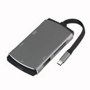 YC207 USB 3.0 HDMI  6 in 1 Type-C USB Hub PD Card Reader Adapter for Laptop