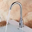 Automatic Sensor Water Tap Single Cold 360 Degree Swivel Faucet Basin Sink Mount Bathroom