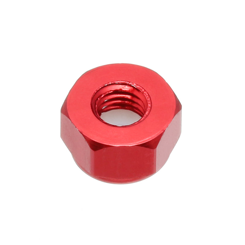 Suleve M4AN1 10Pcs M4 Self-locking Nylon Nut Aluminum Alloy Multi-color