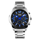 SKMEI 9108  Waterproof Stopwatch Display Date Casual Style Bussiness Men Quartz Watches