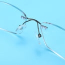 Half Metal Rim Multi Focus Progressive Reading Glasses