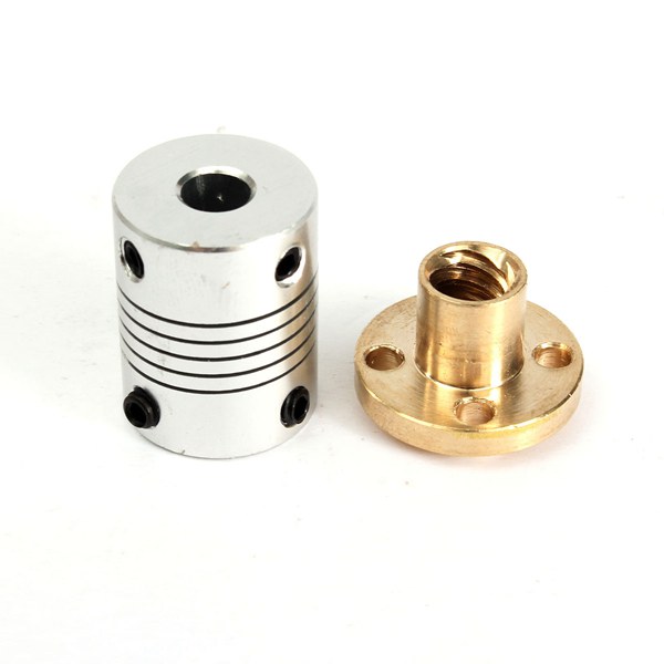 3D Printer T8 300mm Stainless Steel Lead Screw Coupling Shaft Mounting Bracket