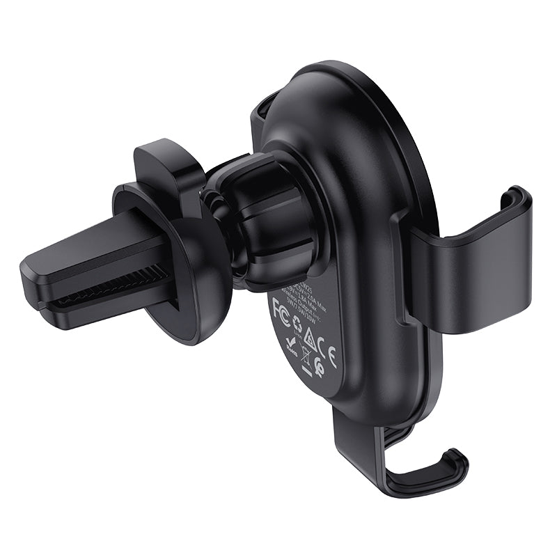 HOCO CW25 10W Qi Wireless Charger Fast Charging Gravity Linkage Auto Lock Air Vent Car Phone Holder Car Mount for 4.0-6.5 Inch Qi-enabled Smart Phone for iPhone 11 for Samsung Galaxy Note 10