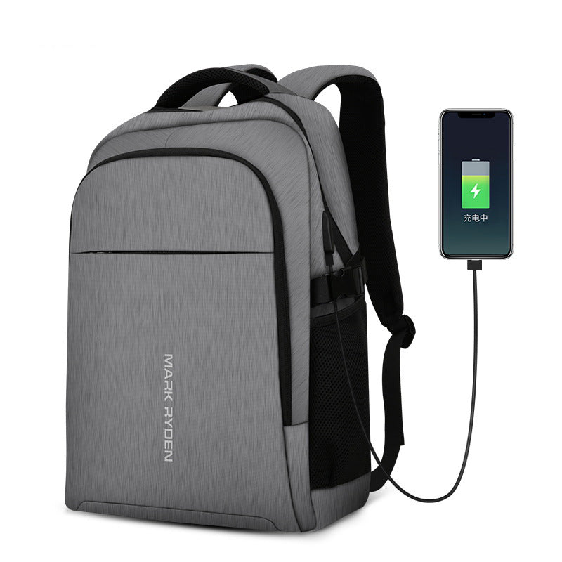 MARK RYDEN MR9191 Multifunction  USB Charging 15.6 inch Laptop Backpack Three-layer Large Capacity Student Bag - (black)