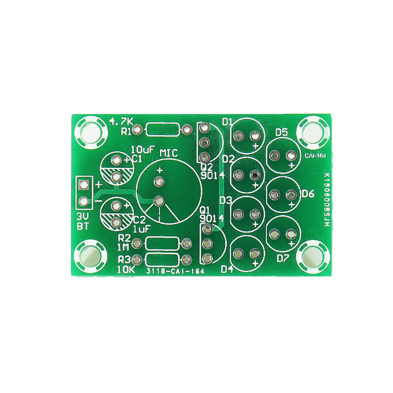 10pcs DIY Electronic Kit Set Voice-activated Melody Light Fun Soldering Practice Production Board Training Parts