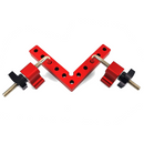 Drillpro Woodworking Aluminum Alloy 100-140mm Adjustable Precision Clamping Square Set with Scale Machinist Square Positioning Right Angle Clamping Measure