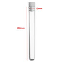 Mrosaa 50Pcs Plastic Transparent Test Tube With Cap 12x100mm Test Tubes Vials Push Caps
