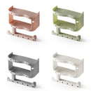Plastic Toilet Paper Tissue Roll Holder Phone Cup Rack Shelf Wall Mount Storage