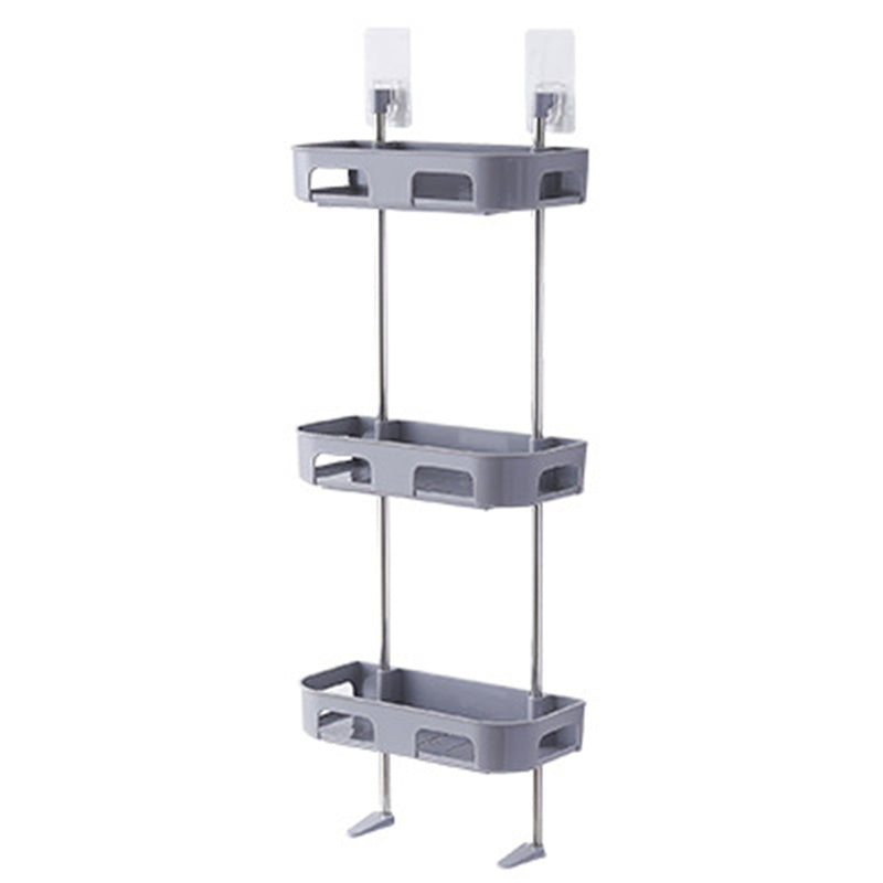 Bathroom Kitchen Storage Rack Wall Punch-free Toilet Washbasin Storage Shelf Rack