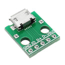 30pcs Micro USB To Dip Female Socket B Type Microphone 5P Patch To Dip With Soldering Adapter Board