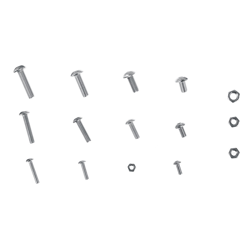 440Pcs/Set Stainless Steel Screw Bolt Nut Round Head Cap Socket Hex Bolt M3 M4 M5