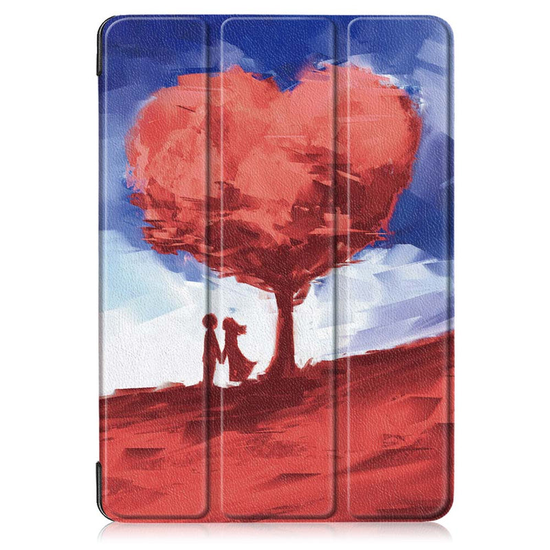 Tri-Fold Printing Tablet Case Cover for Lenovo Tab E 10 Tablet - Love Tree