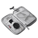 Waterproof Nylon Double Layer Data Cable Charging Treasure Storage Bag Cable Bag Case Organizer Earphone Bag