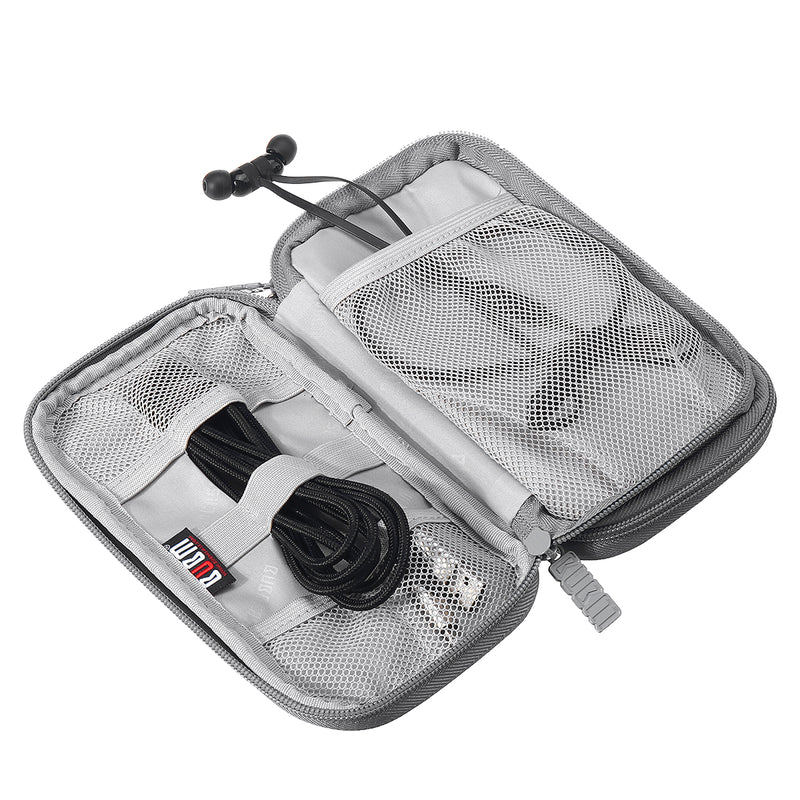 Waterproof Nylon Double Layer Data Cable Charging Treasure Storage Bag Cable Bag Case Organizer Earphone Bag