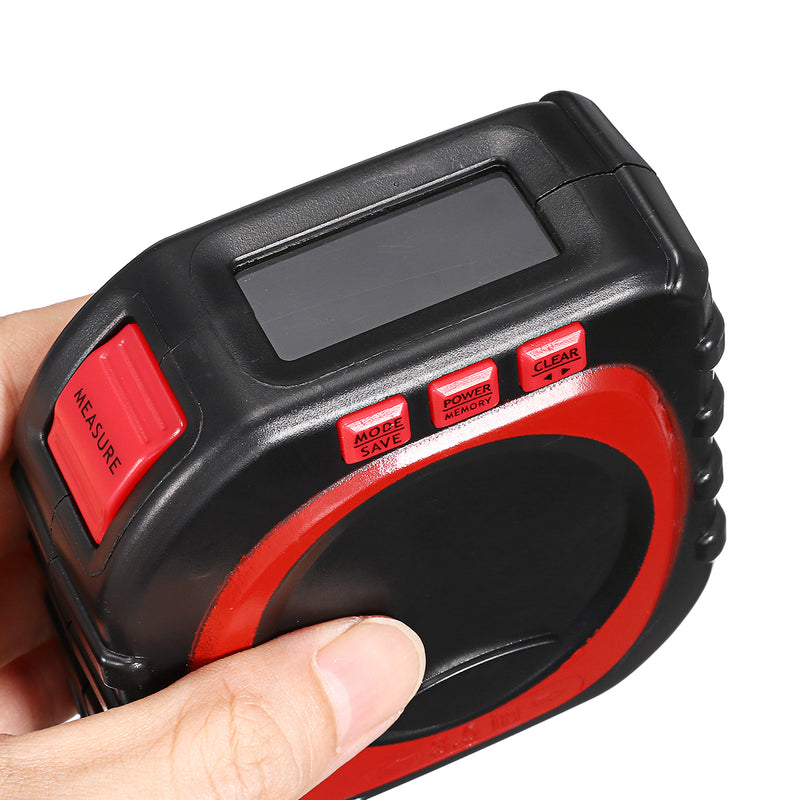 3 In 1 Digital LED Measuring Tape String Sonic Roller Mode Laser Measure Tool Woodworking